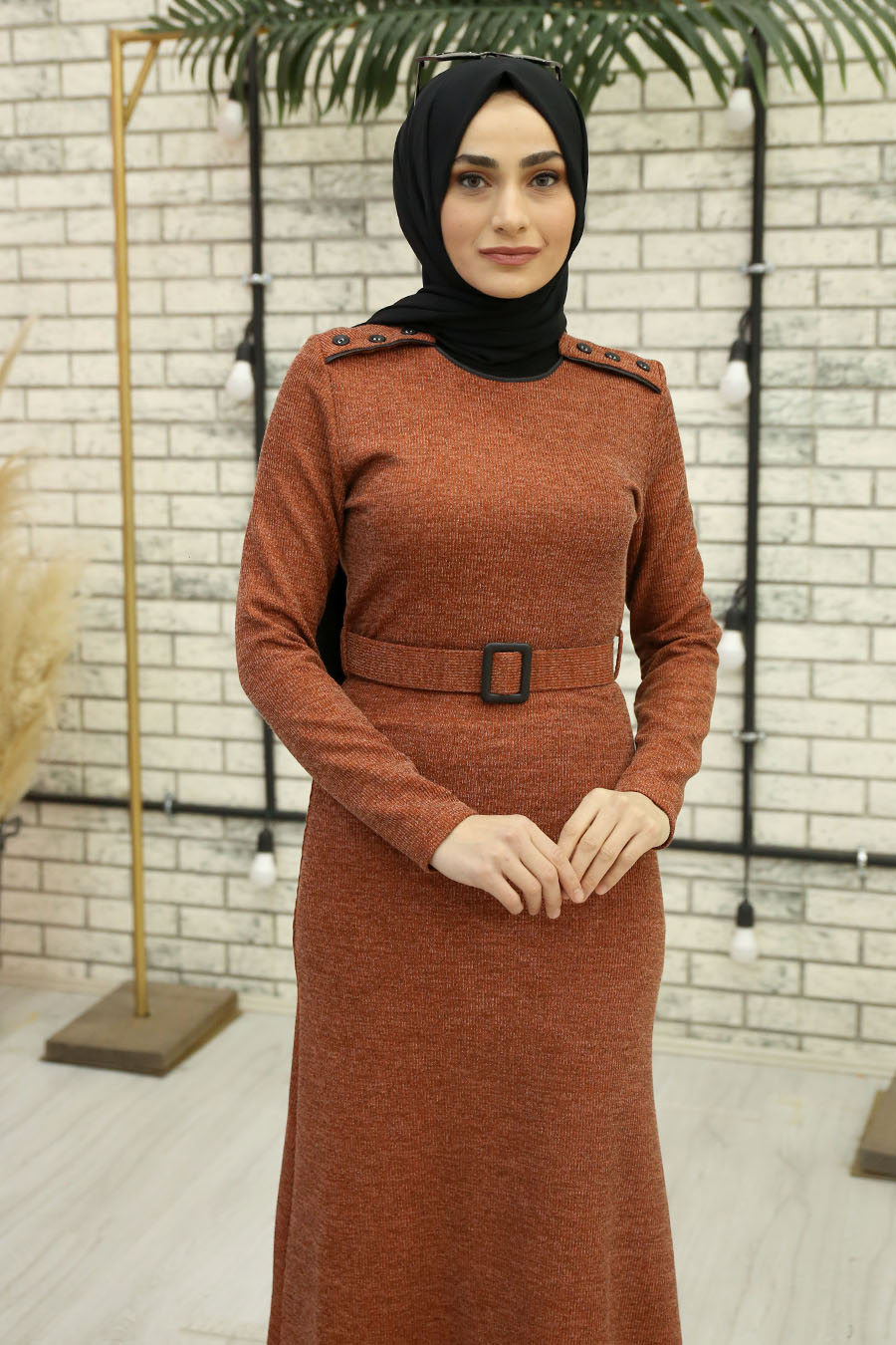 BRICK COLOR TUNIC BRICK COLOR TUNIC